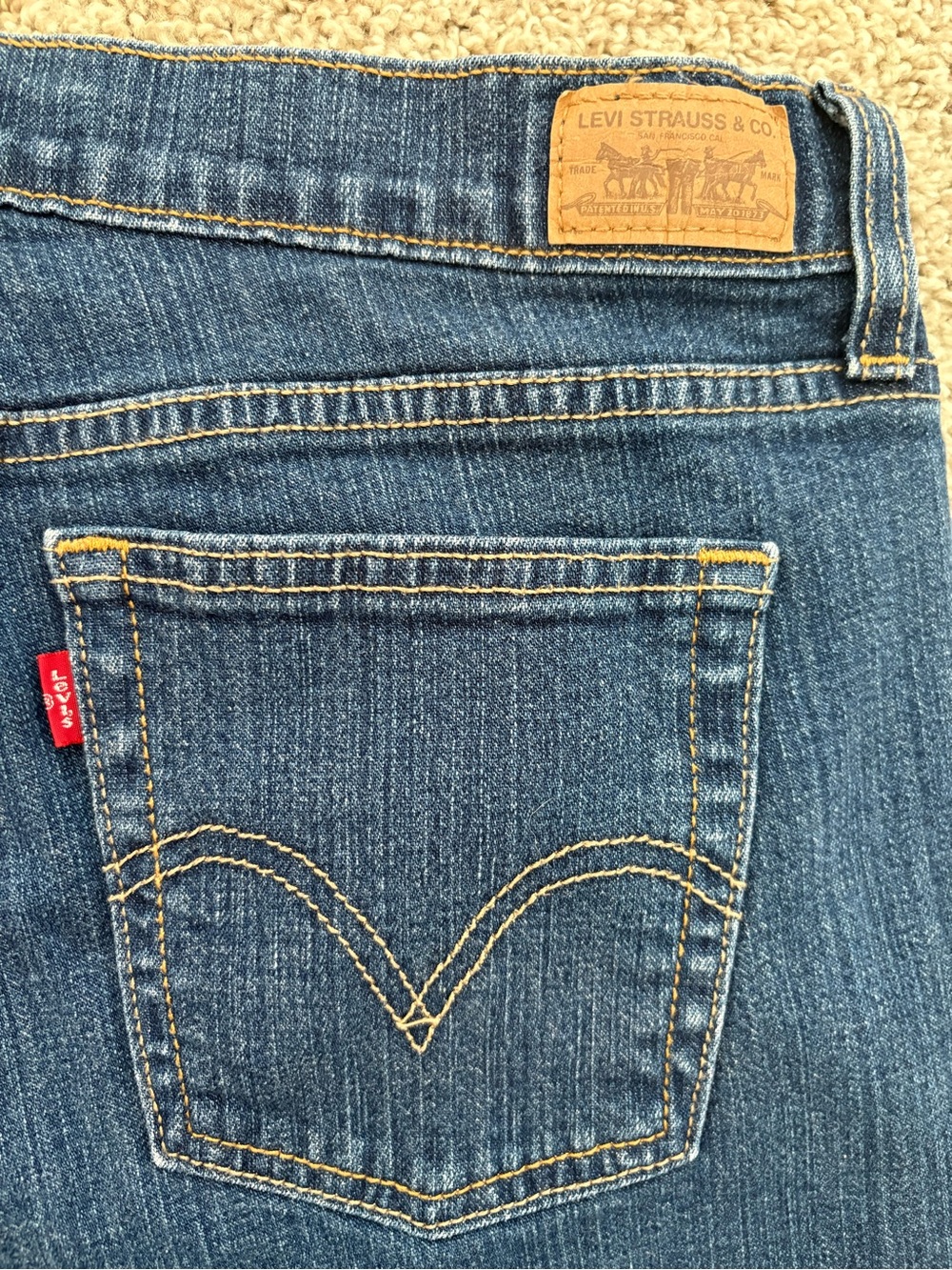 Levi's Women's Dark Blue Flare Jeans - Picture 6 of 10
